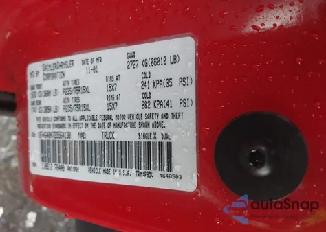 2002 Dodge Dakota Slt from USA, damaged, VIN 1B7HG48N72S564130